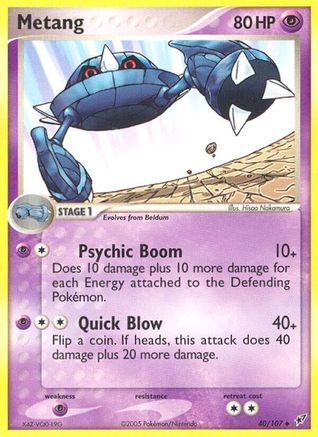 Metang 40/107 - Deoxys Reverse Holofoil - Poke-Collect