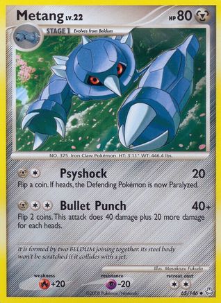 Metang (65) 65/146 - Legends Awakened - Poke-Collect