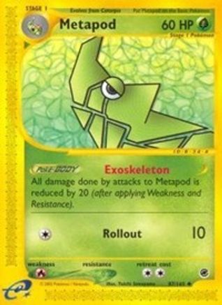 Metapod 87/165 - Expedition Reverse Holofoil - Poke-Collect