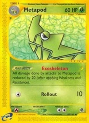 Metapod 87/165 - Expedition Base Set Reverse Holofoil - Poke-Collect