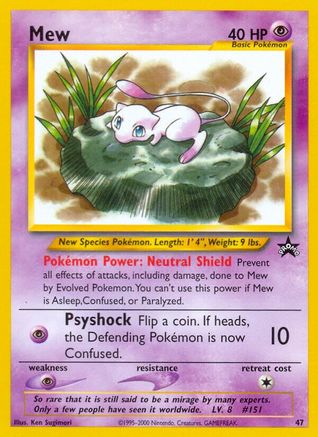 Mew (47) 47/53 - WoTC Promo - Poke-Collect