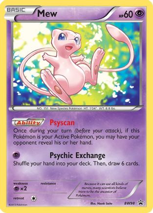 Mew - BW98 BW98/101 - Black and White Promos Holofoil - Poke-Collect