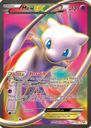 Mew EX (120 Full Art) 120/124 - Dragons Exalted Holofoil
