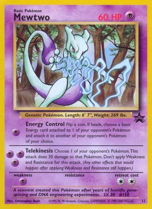 Mewtwo (12) 12/53 - WoTC Promo - Poke-Collect
