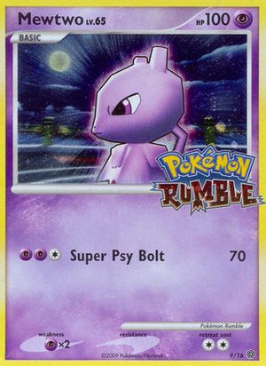 Mewtwo 9/16 - Pokmon Rumble Holofoil - Poke-Collect
