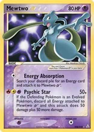 Mewtwo Star 103/110 - Holon Phantoms Holofoil