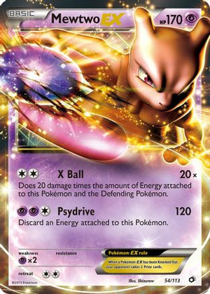 Mewtwo-EX 54/113 - Legendary Treasures Holofoil - Poke-Collect