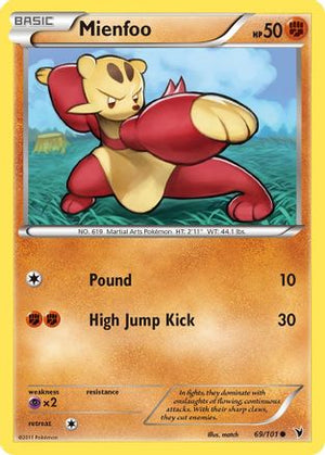Mienfoo 69/101 - Noble Victories Reverse Holofoil - Poke-Collect