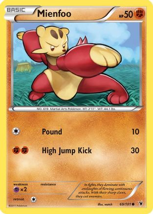 Mienfoo 69/101 - Noble Victories Reverse Holofoil - Poke-Collect