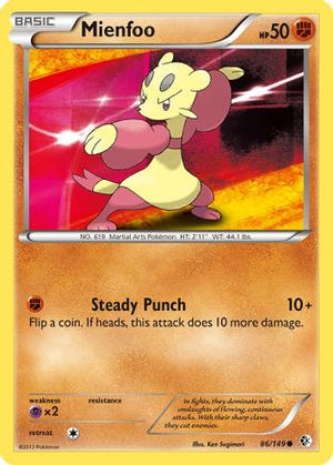 Mienfoo 86/149 - Boundaries Crossed Reverse Holofoil - Poke-Collect