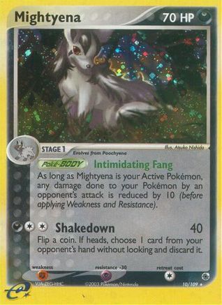 Mightyena - 10/109 10/109 - Ruby and Sapphire Reverse Holofoil - Poke-Collect