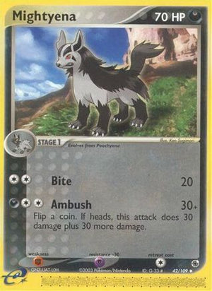 Mightyena - 42/109 42/109 - Ruby and Sapphire Reverse Holofoil - Poke-Collect