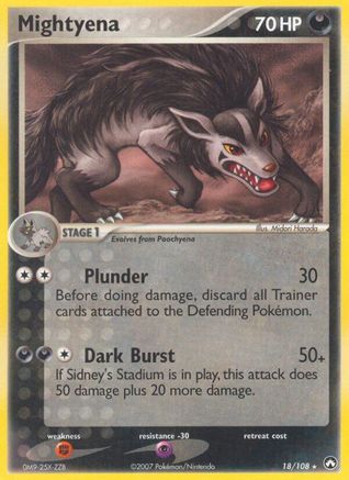 Mightyena 18/108 - Power Keepers Reverse Holofoil - Poke-Collect