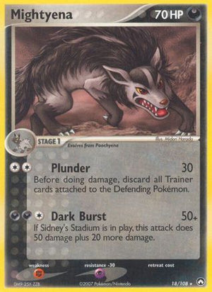 Mightyena 18/108 - Power Keepers Reverse Holofoil - Poke-Collect