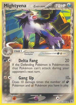 Mightyena δ 24/113 - Delta Species Reverse Holofoil - Poke-Collect
