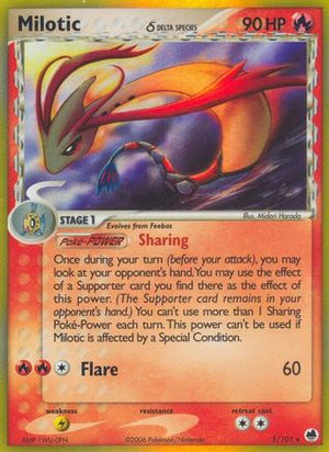Milotic δ 5/101 - Dragon Frontiers Holofoil - Poke-Collect