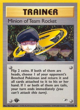 Minion of Team Rocket 113/132 - Gym Heroes 1st Edition - Poke-Collect