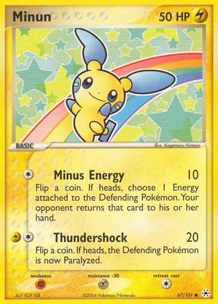 Minun 67/101 - Hidden Legends - Poke-Collect