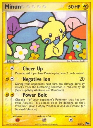 Minun 4/17 - POP Series 3 Holofoil - Poke-Collect
