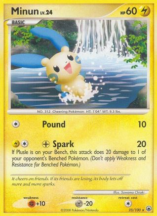 Minun 25/100 - Majestic Dawn - Poke-Collect