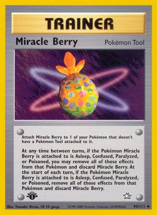 Miracle Berry 94/111 - Neo Genesis 1st Edition - Poke-Collect