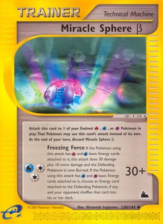 Miracle Sphere Beta 130/144 - Skyridge Reverse Holofoil - Poke-Collect