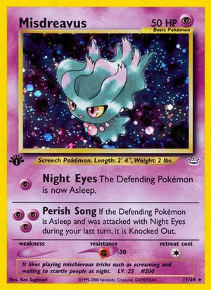 Misdreavus 11/64 - Neo Revelation 1st Edition Holofoil - Poke-Collect