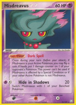 Misdreavus 25/109 - Team Rocket Returns Reverse Holofoil - Poke-Collect