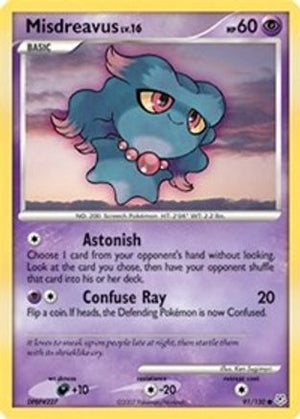 Misdreavus 91/130 - Diamond and Pearl Reverse Holofoil - Poke-Collect