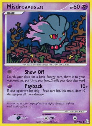 Misdreavus 107/146 - Legends Awakened Reverse Holofoil - Poke-Collect