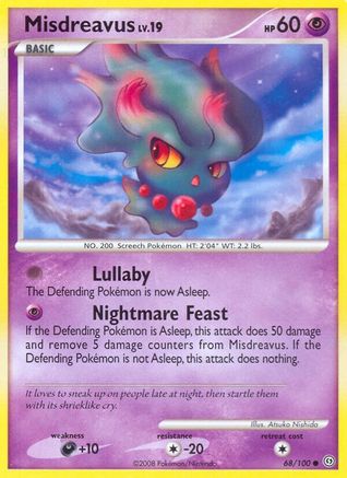 Misdreavus 68/100 - Stormfront Reverse Holofoil - Poke-Collect