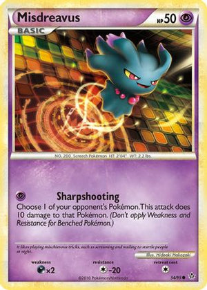 Misdreavus 54/95 - Unleashed Reverse Holofoil