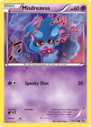 Misdreavus 57/113 - Legendary Treasures Reverse Holofoil - Poke-Collect