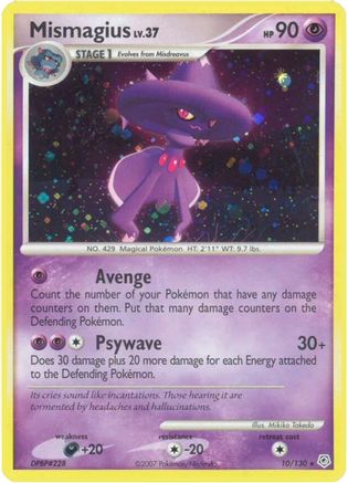 Mismagius 10/130 - Diamond and Pearl Reverse Holofoil - Poke-Collect