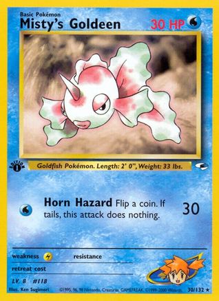 Misty's Goldeen (30) 30/132 - Gym Heroes Unlimited - Poke-Collect