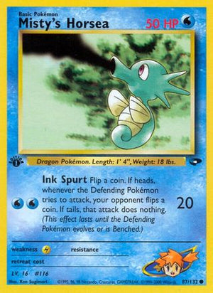 Misty's Horsea 87/132 - Gym Challenge Unlimited - Poke-Collect