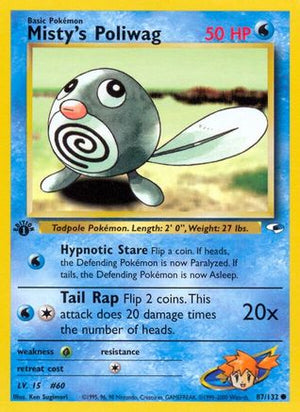 Misty's Poliwag 87/132 - Gym Heroes Unlimited - Poke-Collect