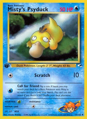 Misty's Psyduck 54/132 - Gym Heroes Unlimited - Poke-Collect