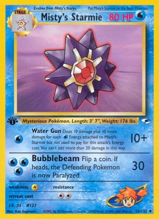 Misty's Starmie 56/132 - Gym Heroes 1st Edition - Poke-Collect