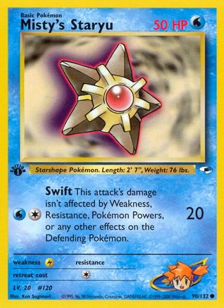 Misty's Staryu 90/132 - Gym Heroes Unlimited - Poke-Collect