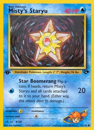 Misty's Staryu 92/132 - Gym Challenge 1st Edition - Poke-Collect