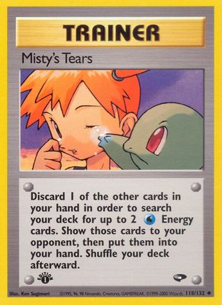Misty's Tears 118/132 - Gym Challenge 1st Edition - Poke-Collect