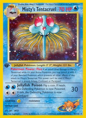 Misty's Tentacruel 10/132 - Gym Heroes 1st Edition Holofoil - Poke-Collect