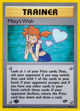 Misty's Wish 108/132 - Gym Challenge Unlimited - Poke-Collect