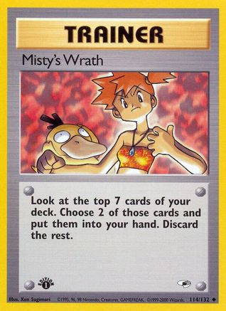 Misty's Wrath 114/132 - Gym Heroes 1st Edition - Poke-Collect