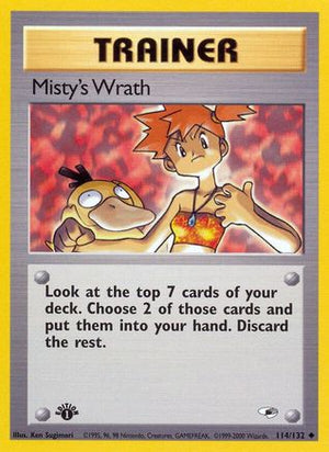 Misty's Wrath 114/132 - Gym Heroes 1st Edition - Poke-Collect