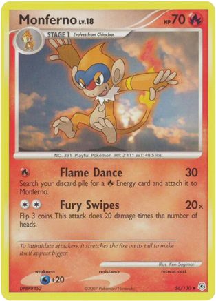Monferno 56/130 - Diamond and Pearl - Poke-Collect