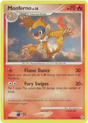 Monferno 56/130 - Diamond and Pearl - Poke-Collect