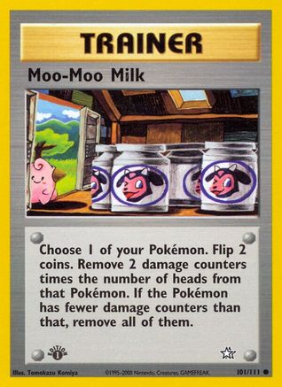 Moo-Moo Milk 101/111 - Neo Genesis 1st Edition - Poke-Collect