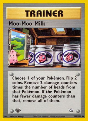 Moo-Moo Milk 101/111 - Neo Genesis 1st Edition - Poke-Collect
